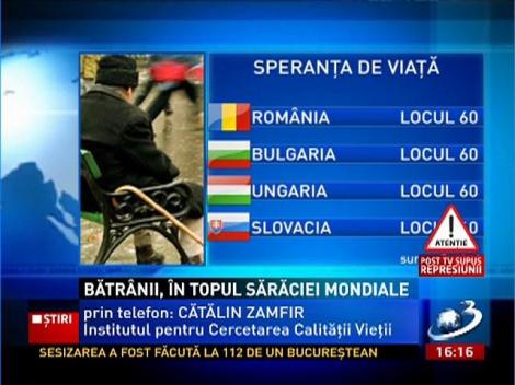 Bătrânii din România, în topul sărăciei mondiale