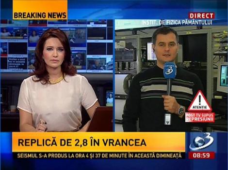 Un alt cutremur s-a produs în Vrancea, la câteva ore după cel de 5,5 grade