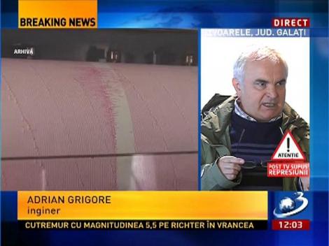 Specialiştii, despre cutremurele din Galaţi: S-a reactivat o falie. Nu putem opri acest fenomen