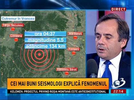 Victor Mocanu: Nu cred că există o legătură directă între cele două clase seismice