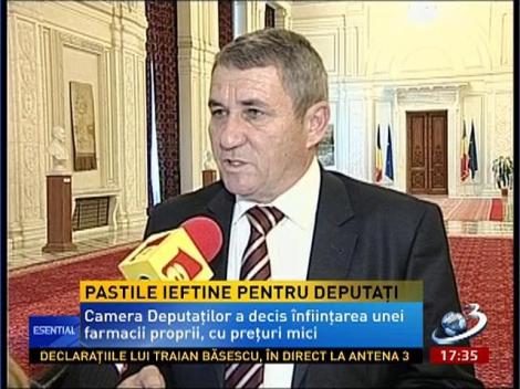 Pastile ieftine pentru deputaţi. Cezar Irimia: Contestăm vehement această decizie