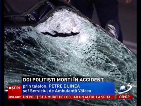 Doi poliţişti din Vâlcea au murit într-un accident rutier