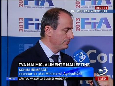 Achim Irimescu, despre reducerea TVA-ului