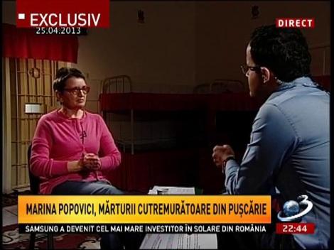 Marina Popovici, mărturii cutremurătoare din puşcărie