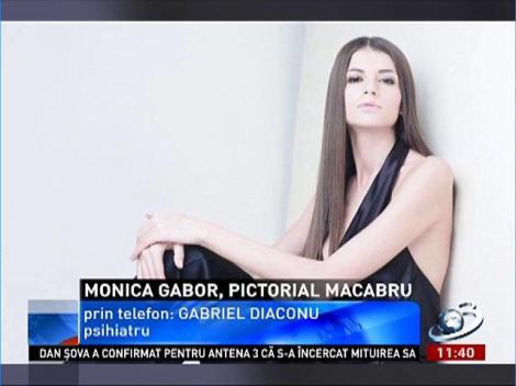 Monica Gabor, pictorial macabru în haine de înmormântare
