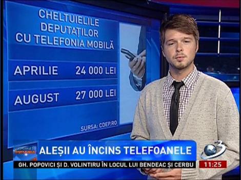 În vacanţa parlamentară deputaţii au încins telefoanele de serviciu