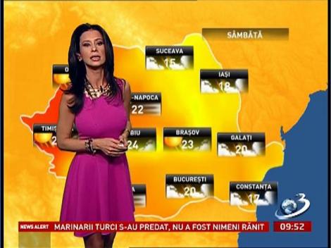 Prognoza meteo pentru weekend