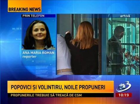 Popovici şi Dănuţ Volintiru, noile propuneri pentru DNA