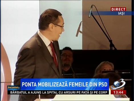 Ponta mobilizează femeile