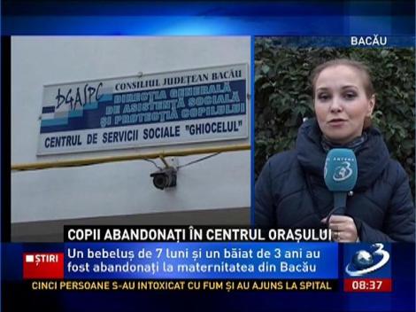 Copii abandonaţi în centrul oraşului Bacău