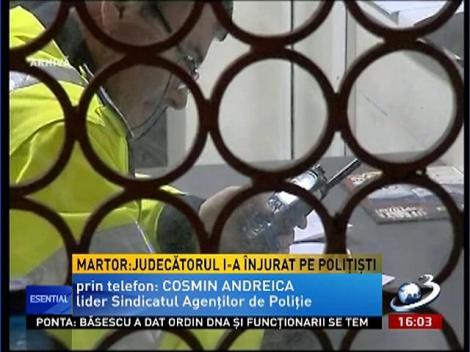 Bătaie pe autostradă între doi poliţişti şi un judecător