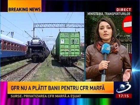 Surse: Privatizarea CFR Marfă a eşuat