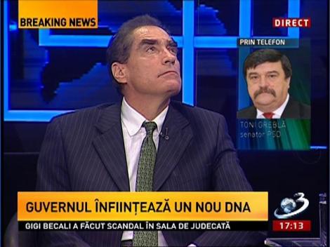 100 de Minute: Senatorul Toni Greblă, despre atribuţiile DGA schimbate de Guvern
