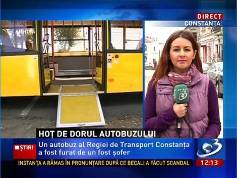 Un fost angajat al RATC a furat un autobuz