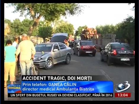 Accident tragic în Bistriţa Năsăud. Doi oameni au murit