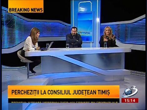 Percheziţii la Consiliul Judeţean Timiş