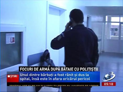 Focuri de armă după bătaie cu poliţiştii