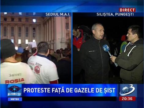 Imagini de la Siliştea. Localnicii nu renunţă la proteste