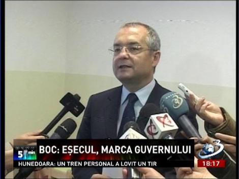 Emil Boc acuză Guvernul Ponta de eşec pe toate planurile