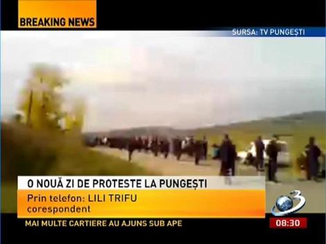 O nouă zi de proteste la Pungeşti