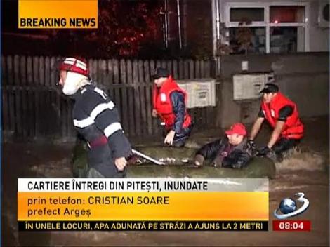 Oraşul Piteşti sub ape