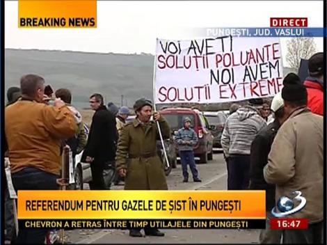 Referendum pentru gazele de şist, la Pungeşti, pe 24 noiembrie