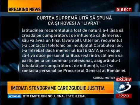 Q&A: Stenograme care zguduie justiția! Cum a uitat Curtea Supremă să spună că și Kovesi a "livrat"