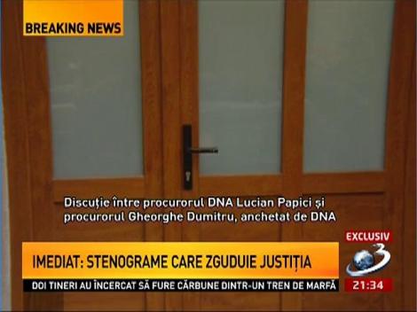 Q&A: Ascultă aici o discuție între procurorul DNA Lucian Papici și procuorul Gheorghe Dumitru, anchetat de DNA!