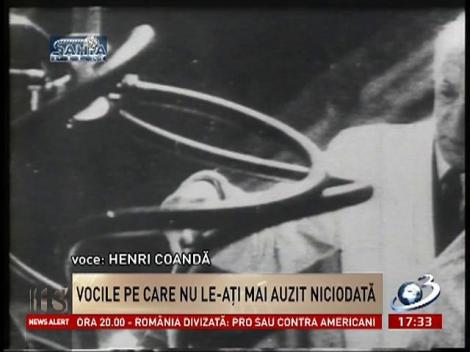 Secvențial: Înregistrarea unică, vocea lui Henri Coandă auzită la radio