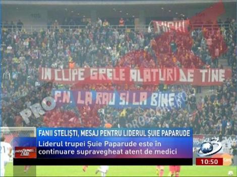 Fanii stelişti, mesaj pentru liderul trupei Şuie Paparude