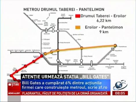 Atenţie, urmează staţia "Bill Gates" , cu peronul în Drumul Taberei