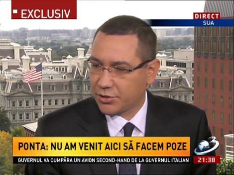 Ponta: În SUA nu vorbim de rău România