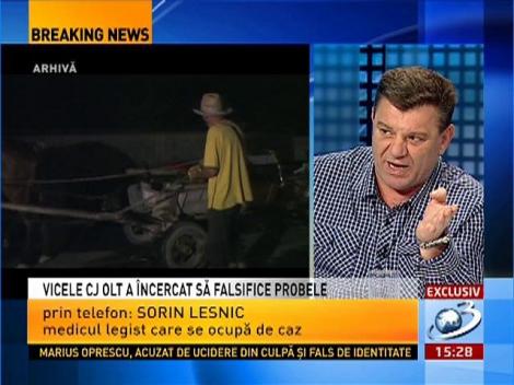 Exclusiv! Sorin Lesnic, medicul legist care se ocupă de cazul din OLT