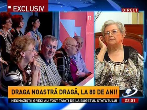 Draga Olteanu Matei: Emoţiile sunt omeneşti. Eu mă mir că n-am murit până acum de emoţie