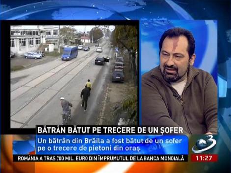 Violenţă în trafic! Un bătrân a fost bătut de un şofer pe trecerea de pietoni