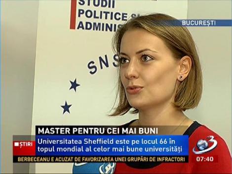 Sheffield University şi SNSPA au lansat un nou program comun de masterat la Bucureşti