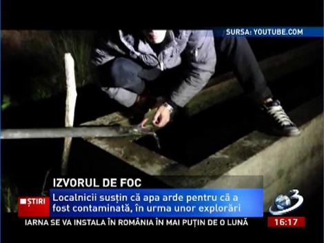 Izvorul de foc! Fenomen ciudat în judeţul Botoşani