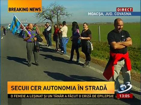 Imagini de la marşul maghiarilor! Secuii îşi cer autonomia