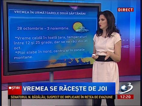 Prognoza meteo în următoarele săptămâni
