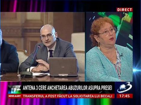 Renate Weber: Cred că postul dumneavoastră ar trebui să facă o sesizare la CSM