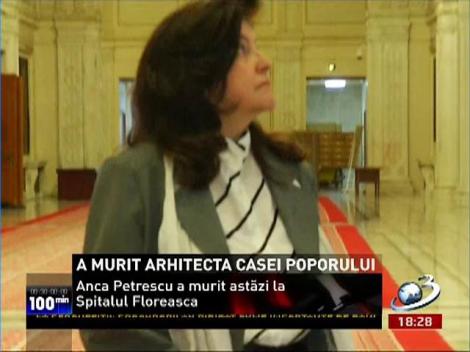 A murit arhitecta Casei Poporului. Anca Petrescu era în comă de o lună