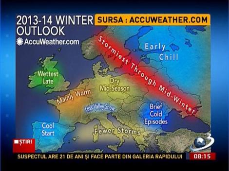 Prognoza meteo pentru 3 luni