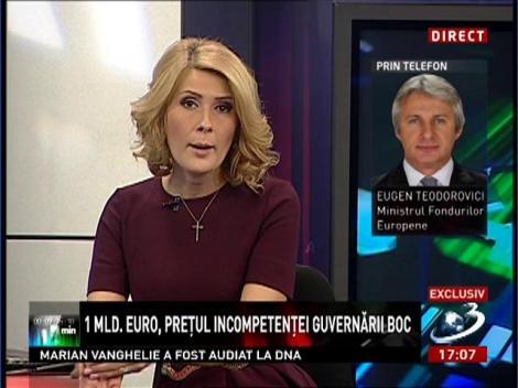Eugen Teodorovici, despre prețul incompetenței guvernării Boc