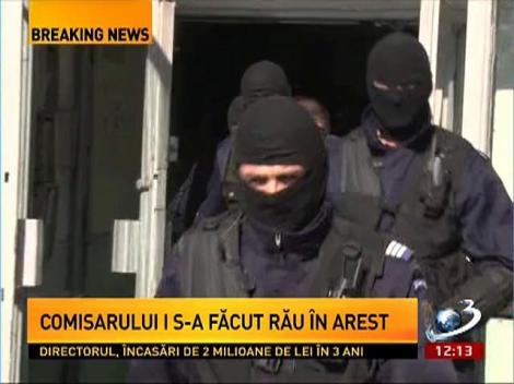 Comisarului Berbeceanu i s-a făcut rău în arest