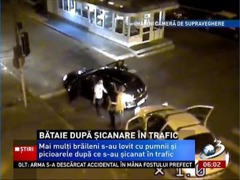 Mai mulți brăileni s-au lovit cu pumnii șipicioarele după o șicană în trafic