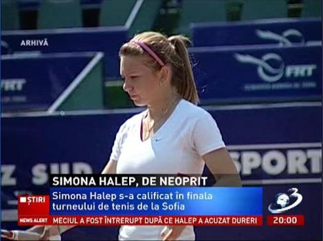 Simona Halep, de neorpit. Sportiva s-a calificat în finala turneului de la Sofia
