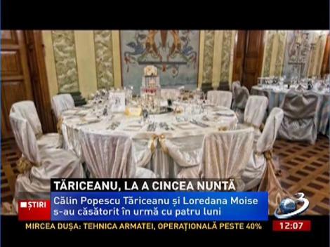 Tăriceanu s-a căsătorit pentru a cincea oară