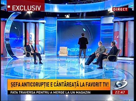 Șefa Anticorupție e cantăreață la Favorit Tv