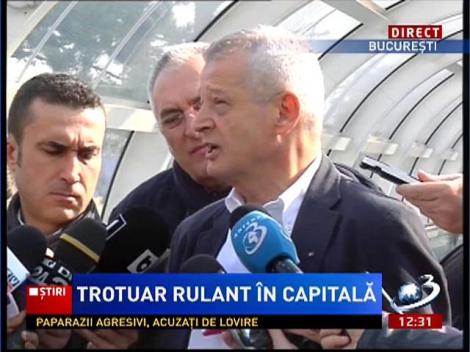 Trotuar rulant inaugurat în Capitală