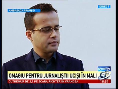 Mihai Gâdea, omagiu pentru jurnaliştii ucişi în Mali